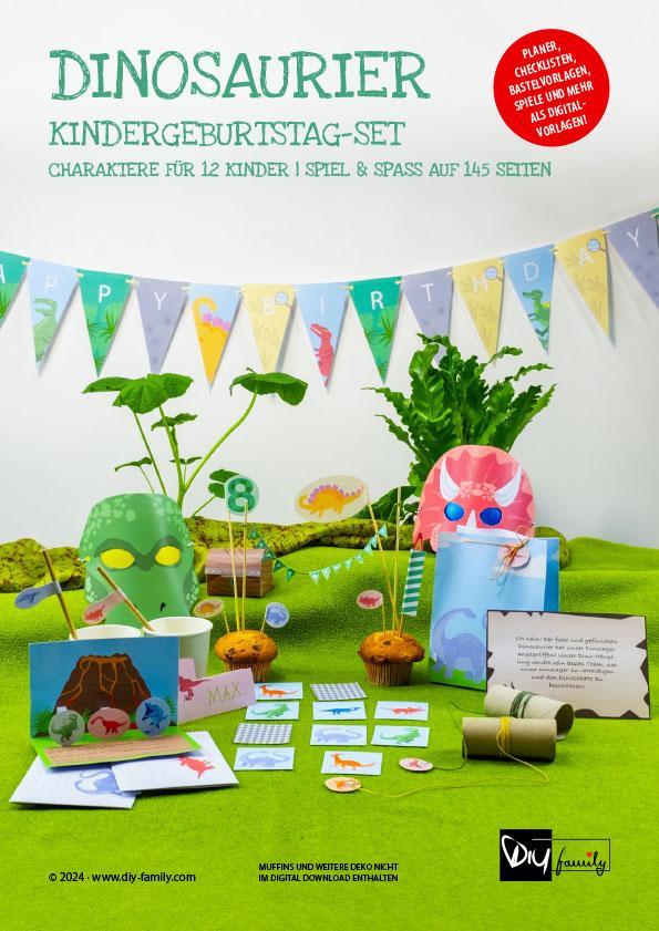 Kindergeburtstag-Set Dinosaurier