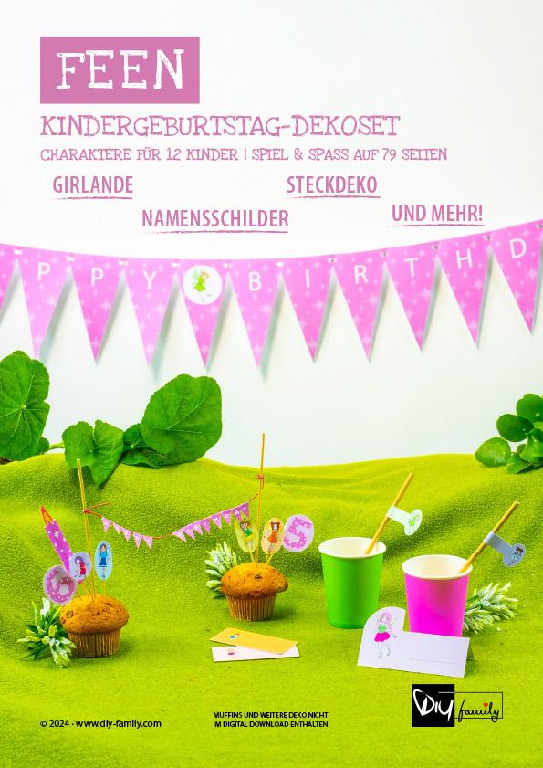 Kindergeburtstag-Dekoset Feen