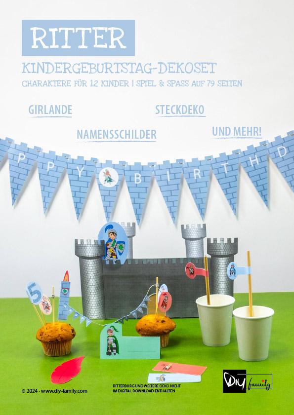 Kindergeburtstag-Dekoset Ritter