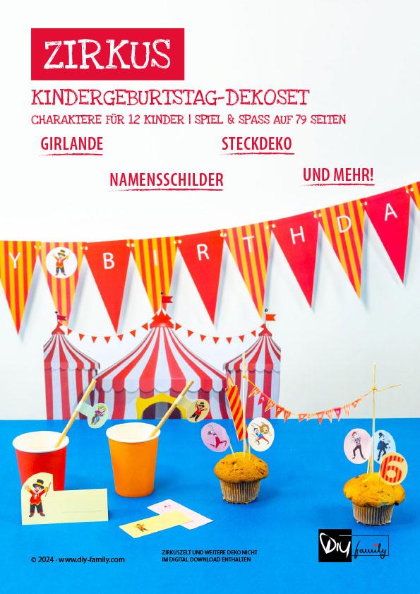 Kindergeburtstag-Dekoset Zirkus