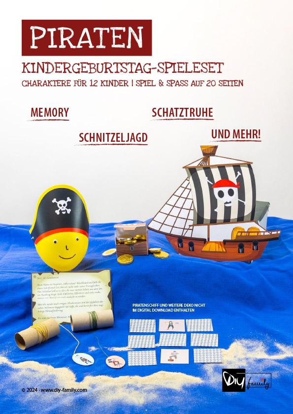 Kindergeburtstag-Spieleset Piraten