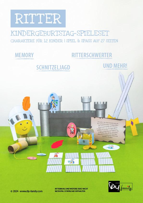 Kindergeburtstag-Spieleset Ritter