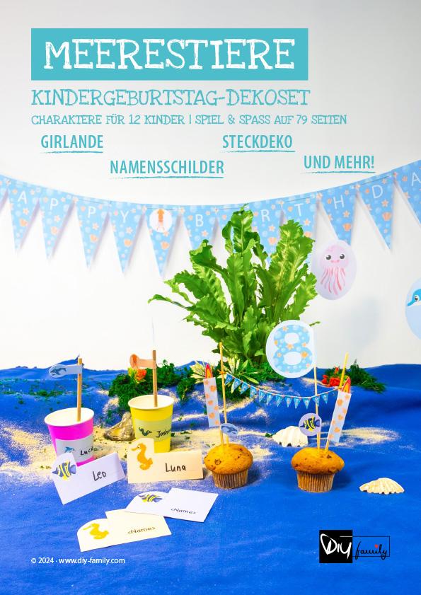 Kindergeburtstag-Dekoset Meerestiere