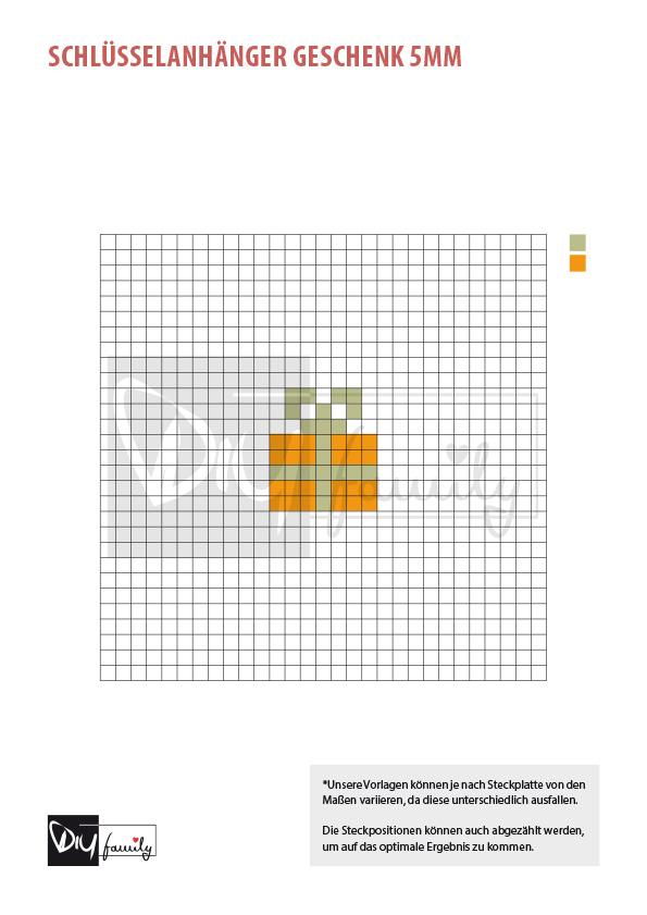 Bügelperlen Schlüsselanhänger Midi 5 mm