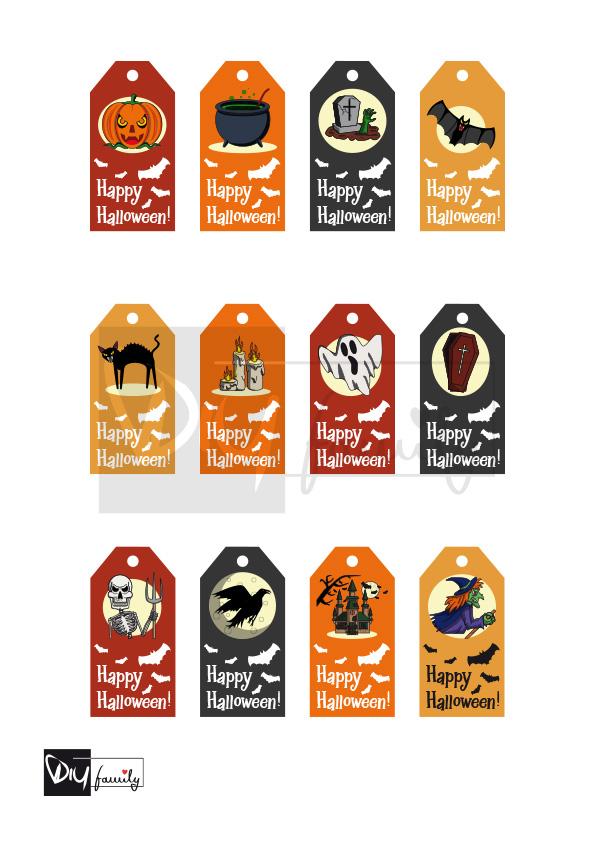Halloween Geschenkanhänger