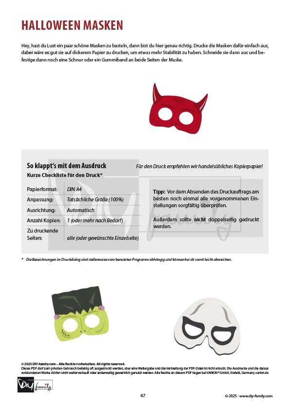Halloween Masken