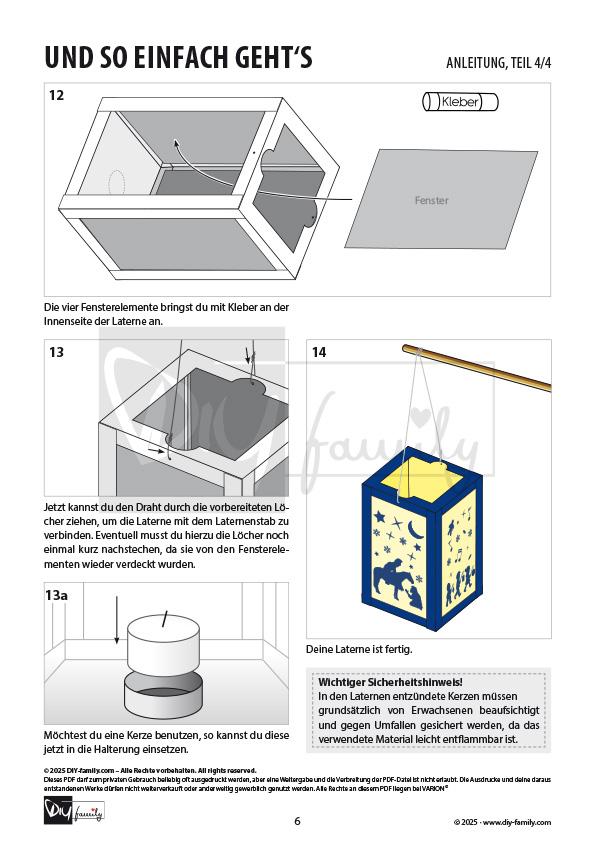 St. Martin Laterne Viereckig