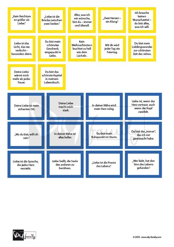 Adventskalender mit Liebesbotschaften „Stadt-Motiv“
