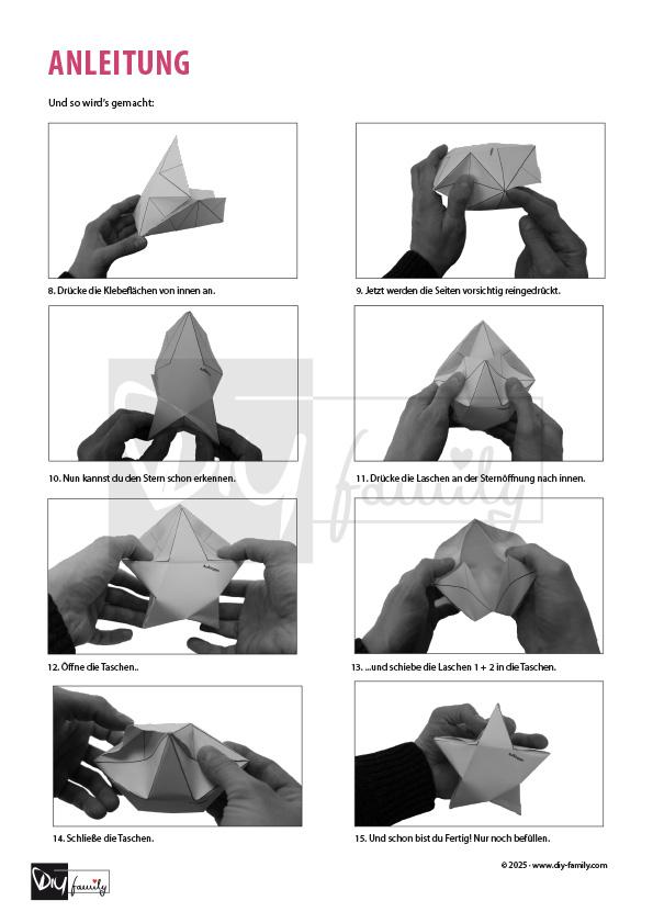 Geschenkboxen Sterne: Gemustert