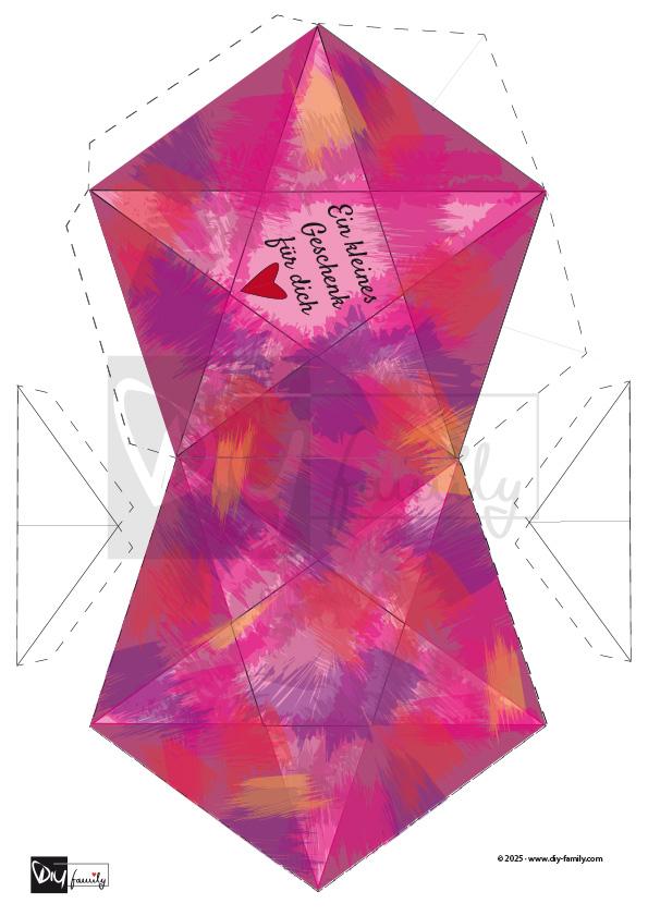 Geschenkboxen Sterne: Gemustert