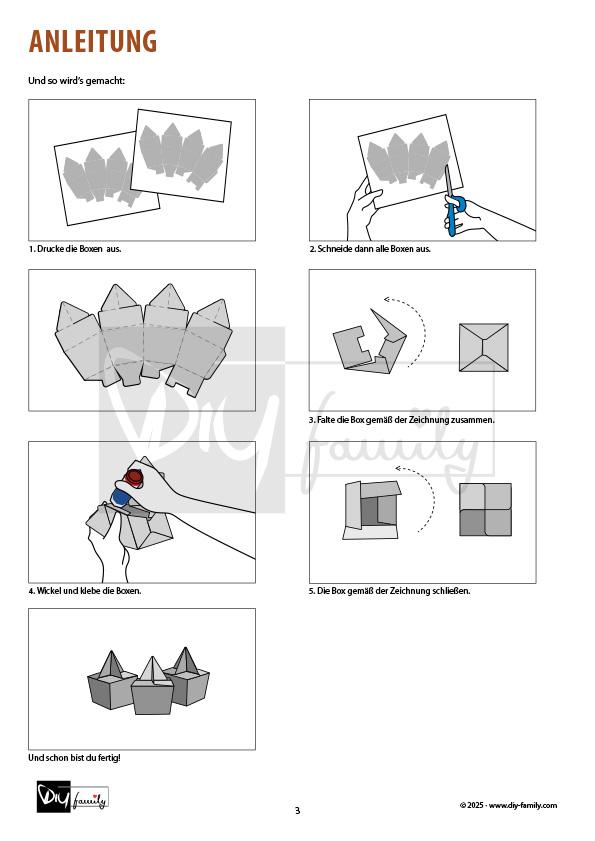 Kleine Geschenkboxen zu Weihnachten