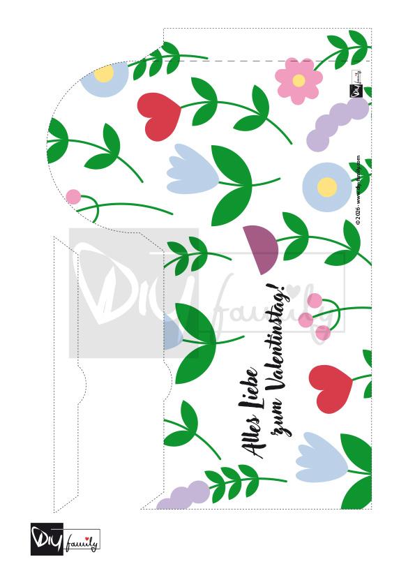 Duplo für Valentinstag mit Blumen-Motiven