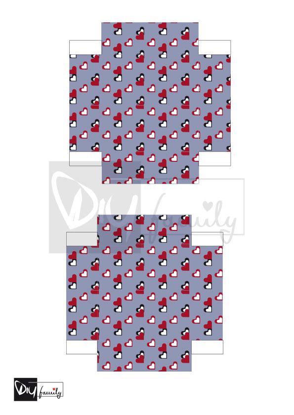 Valentinstagsherz mit Schachtel