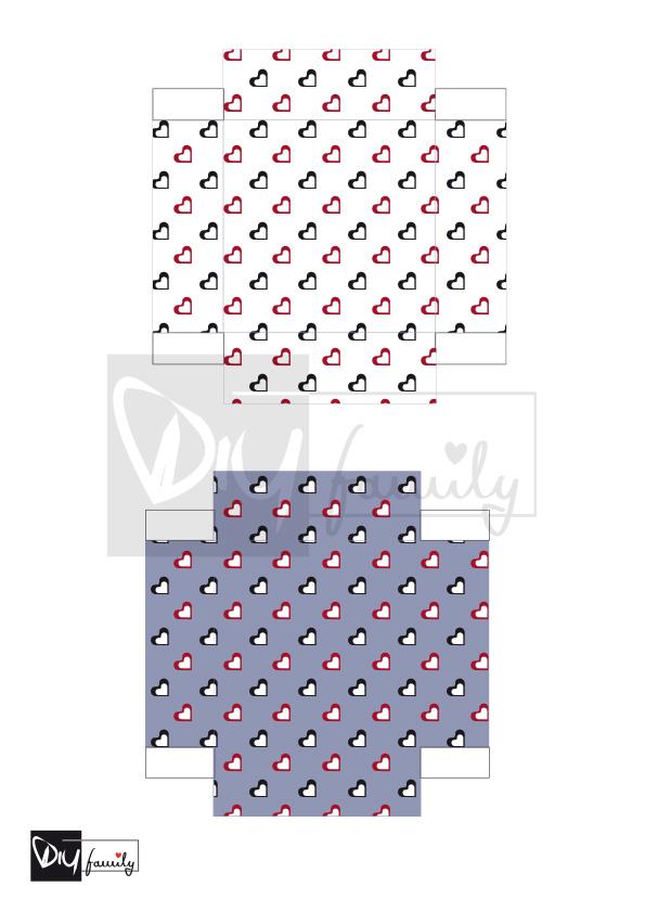 Valentinstagsherz mit Schachtel