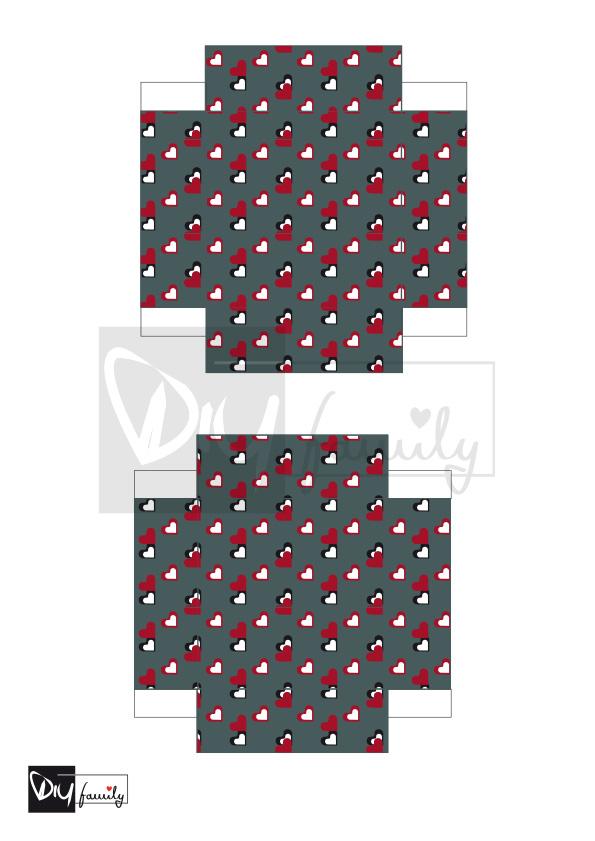 Valentinstagsherz mit Schachtel