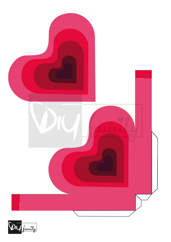 Valentinstagsherz mit Schachtel