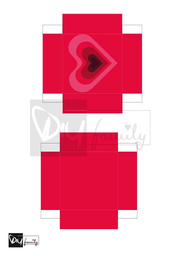 Valentinstagsherz mit Schachtel