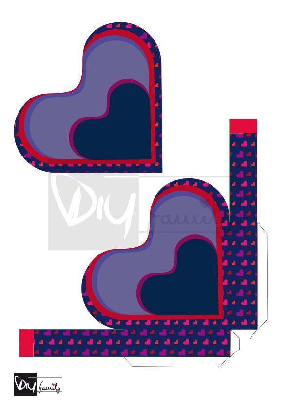 Valentinstagsherz mit Schachtel