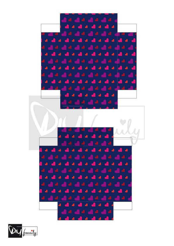 Valentinstagsherz mit Schachtel