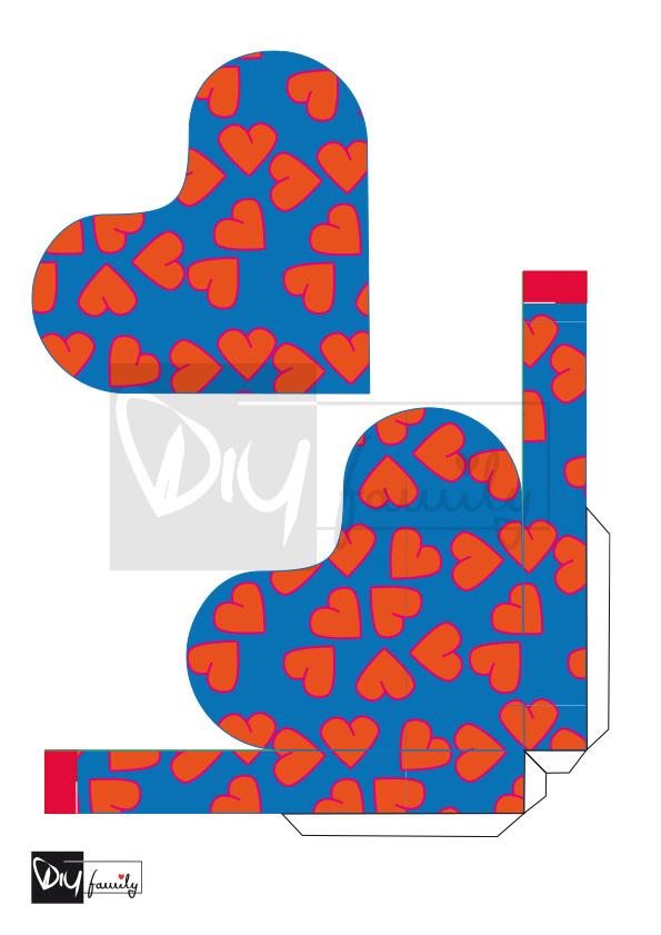 Valentinstagsherz mit Schachtel