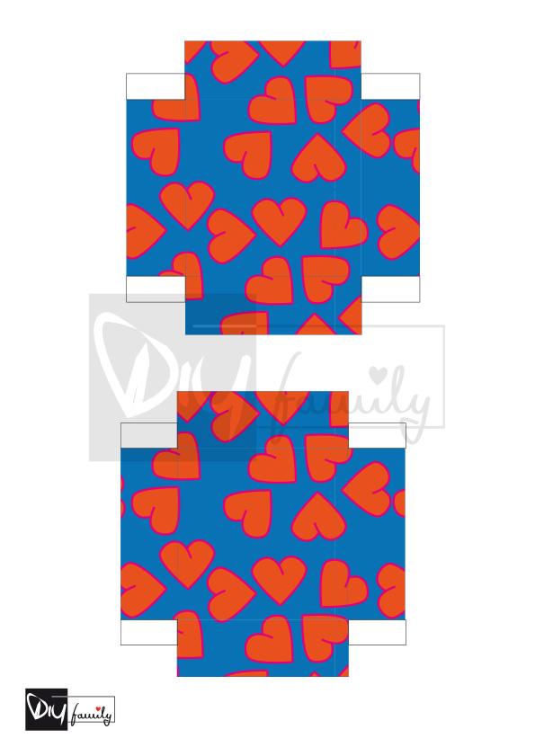 Valentinstagsherz mit Schachtel