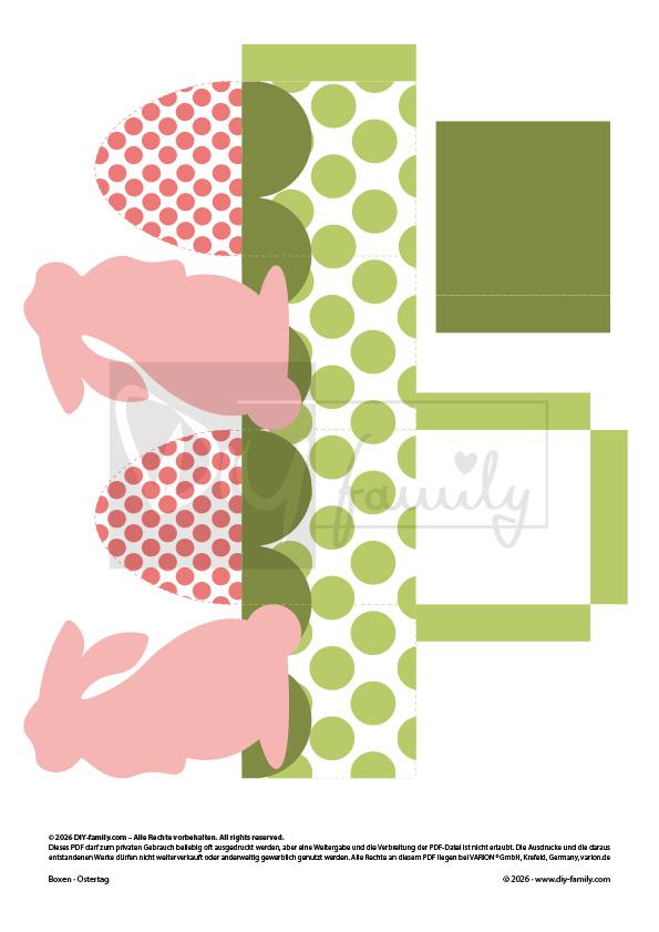 Kleine Oster-Geschenkboxen