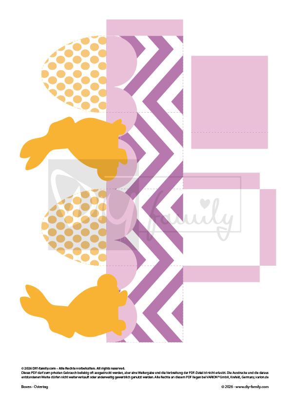 Kleine Oster-Geschenkboxen