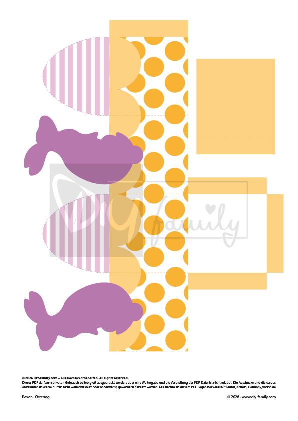 Kleine Oster-Geschenkboxen