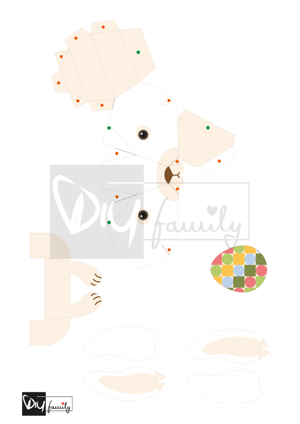 Kleine Hasen Geschenkboxen