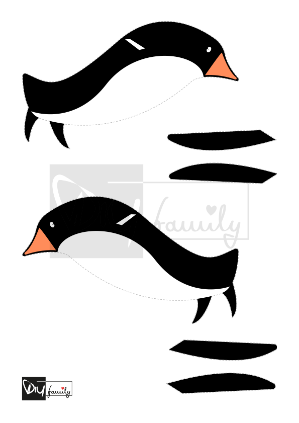 DIY Kindermobile – Pinguine