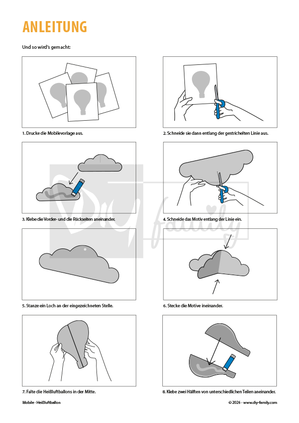 Mobile Heißluftballon