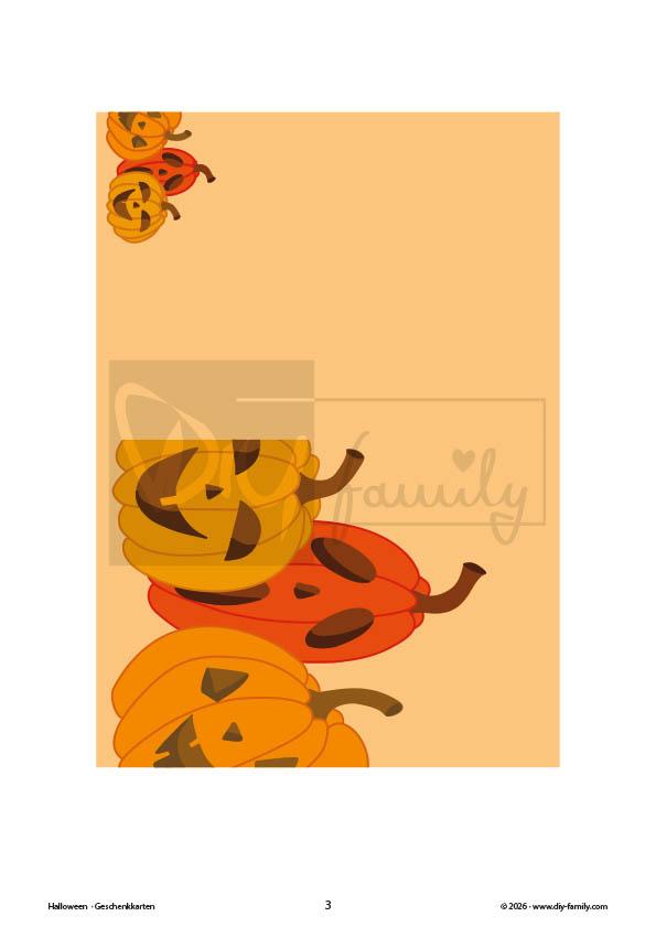 Halloween Geschenkkarten
