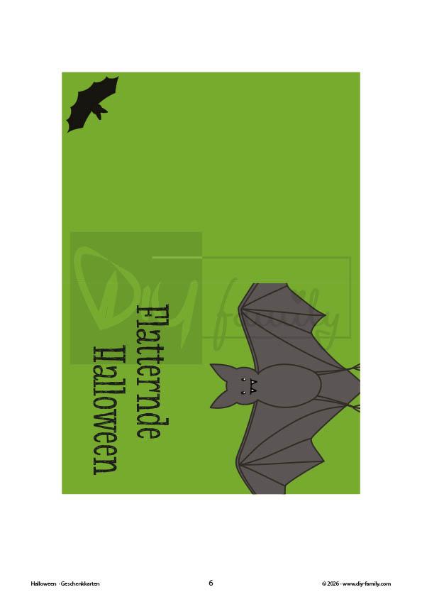 Halloween Geschenkkarten