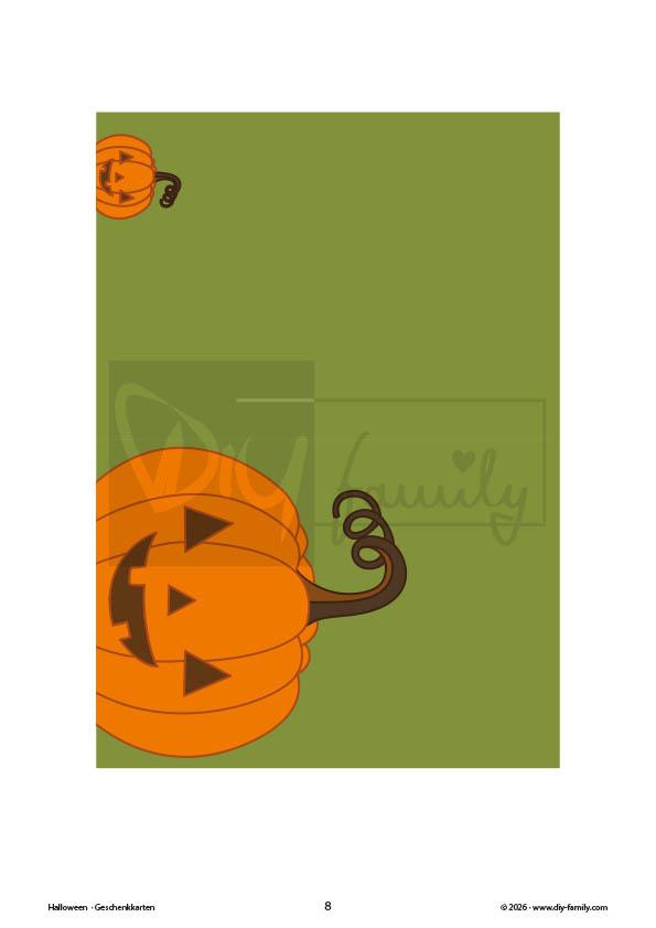 Halloween Geschenkkarten