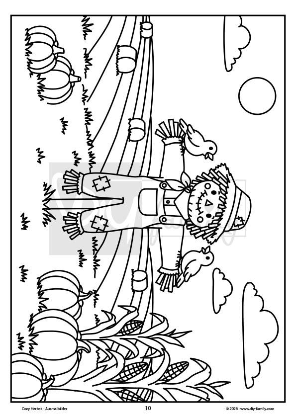 Cozy Coloring – Herbst Ausmalbilder