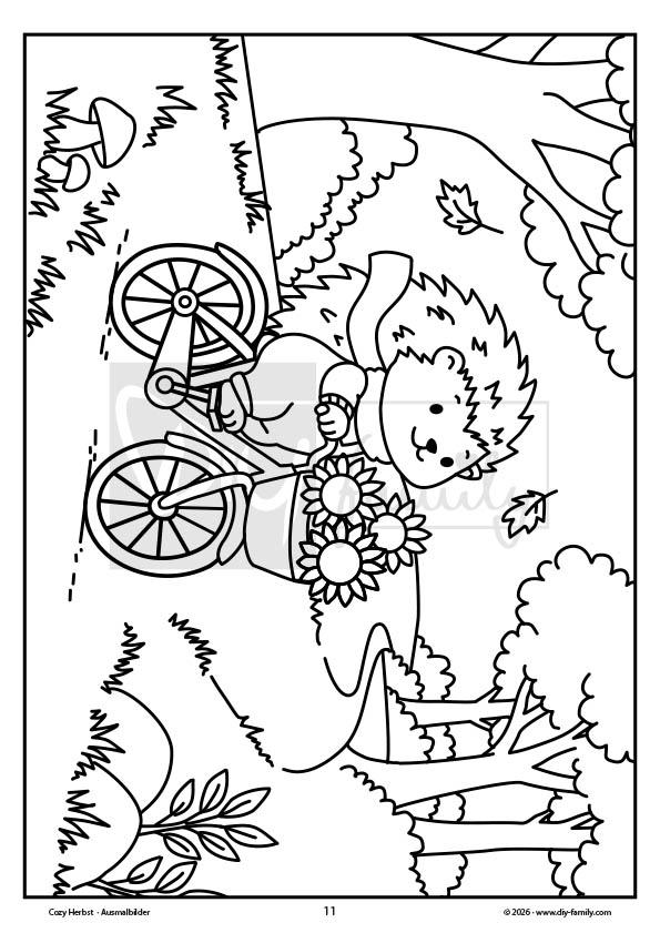 Cozy Coloring – Herbst Ausmalbilder